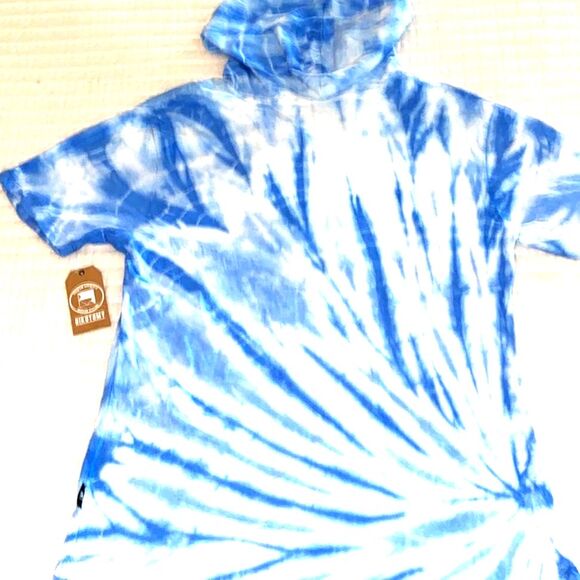 Dikotomy Tye Dye Short Sleeve Hoodie Medium - Picture 4 of 5